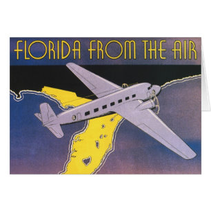 Vintage Travel Poster uit Florida van het vliegtui