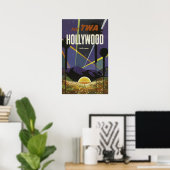 Vintage Travel Poster - US Hollywood (Thuiskantoor)