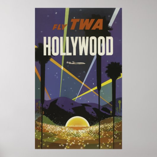 Vintage Travel Poster - US Hollywood (Voorkant)