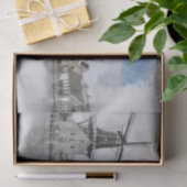 Vintage Travel Poster van Nederland en molen Tissuepapier (Geschenk)