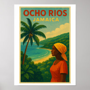 Vintage Travel Poster van Ocho Rios - Jamaica