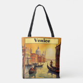 Vintage Travel Poster Venetië, Italië Tote Bag (Achterkant)