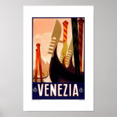Vintage Travel Poster Venice 2 (Voorkant)