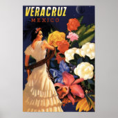 Vintage Travel Poster - Veracruz Mexico (Voorkant)