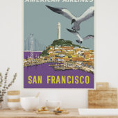 Vintage Travel Poster - Verenigde Staten (Keuken)