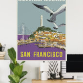 Vintage Travel Poster - Verenigde Staten (Thuiskantoor)