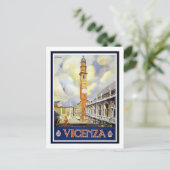 Vintage Travel Poster, Vicenza Briefkaart (Staand voorkant)