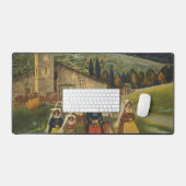 Vintage Travel Poster voor Abruzzo, Italië. Bureaumat (Keyboard & Muis)