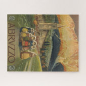 Vintage Travel Poster voor Abruzzo, Italië. Legpuzzel (Horizontaal)