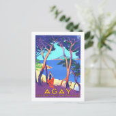 Vintage Travel Poster voor Agay, Frankrijk, Briefkaart (Staand voorkant)