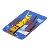 Vintage Travel Poster voor Allegheny Airlines Magneet (Linkerzijde)