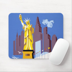 Vintage Travel Poster voor Allegheny Airlines Muismat