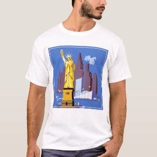 Vintage Travel Poster voor Allegheny Airlines T-shirt