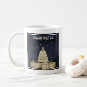 Vintage Travel Poster voor American Airlines Koffiemok