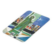 Vintage Travel Poster voor American Airlines Magneet (Linkerzijde)