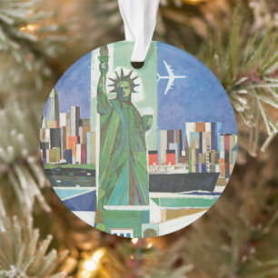 Vintage Travel Poster voor American Airlines Ornament