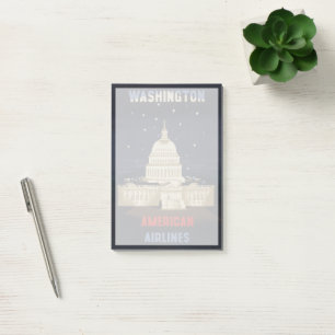 Vintage Travel Poster voor American Airlines Post-it® Notes