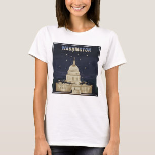 Vintage Travel Poster voor American Airlines T-shirt