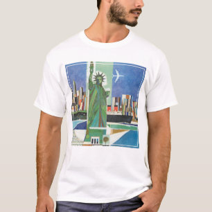 Vintage Travel Poster voor American Airlines T-shirt