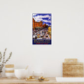 Vintage Travel Poster voor Atlantic City Print (Keuken)