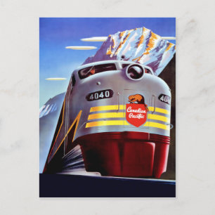 Vintage Travel Poster voor Canada Briefkaart