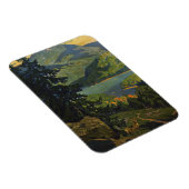 Vintage Travel Poster voor het Adirondackgebergte Magneet (Rechterzijde)