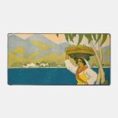 Vintage Travel Poster voor Jamaica Bureaumat (Voorkant)