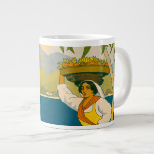 Vintage Travel Poster voor Jamaica Grote Koffiekop
