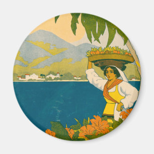 Vintage Travel Poster voor Jamaica Magneet