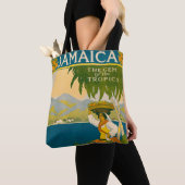 Vintage Travel Poster voor Jamaica Tote Bag (Dichtbij)