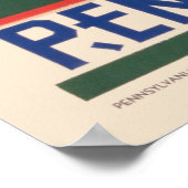 Vintage Travel Poster voor Lancaster County, PA (Hoek)