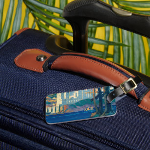 Vintage Travel Poster voor New York Central Lines Bagagelabel