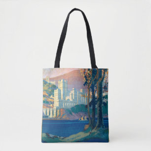 Vintage Travel Poster voor New York Central Lines Tote Bag