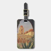 Vintage Travel Poster voor Palermo, Italië. Bagagelabel (Voorkant verticaal)