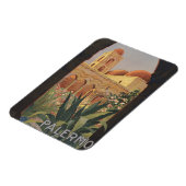 Vintage Travel Poster voor Palermo, Italië. Magneet (Linkerzijde)