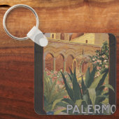 Vintage Travel Poster voor Palermo, Italië. Sleutelhanger (Voorkant)
