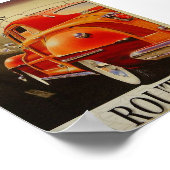 Vintage Travel Poster voor VS Route 66 (Hoek)