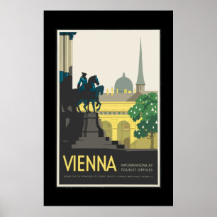 Vintage Travel Poster Wenen Oostenrijk Painting