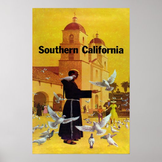 Vintage Travel poster, Zuid-Californië Poster (Voorkant)