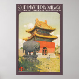 Vintage Travel Poster - Zuid-Manchuria