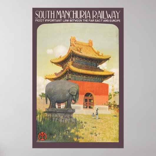 Vintage Travel Poster - Zuid-Manchuria (Voorkant)