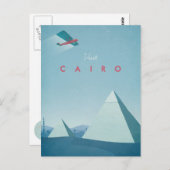 Vintage Travel Posters - Caïro - Art Briefkaart (Voorkant / Achterkant)