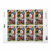 Vintage Travel Posters Etiket (Full Sheet)