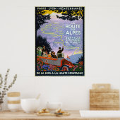 Vintage Travel Posters - La Route des Alpes (Keuken)