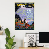 Vintage Travel Posters - La Route des Alpes (Thuiskantoor)