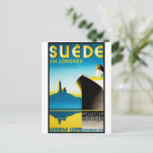Vintage Travel Posters: Suede via Londres Briefkaart (Staand voorkant)