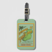 Vintage Travel Railroad Tourist Guide to Ireland Bagagelabel (Voorkant (verticaal))