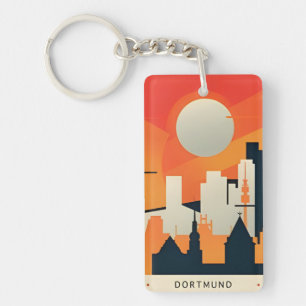 vintage travel retro souvenir Dortmund Duitsland Sleutelhanger