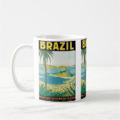 Vintage Travel Rio de Janeiro Koffiemok (Links)