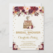 Vintage Travel Rustic Floral Vrijgezellenfeest Par Kaart (Voorkant)